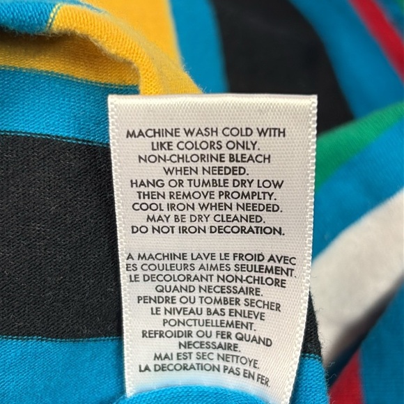 Vintage Peanuts Snoopy ‘BE JOE COOL’ Men’s Striped Short Sleeve T-Shirt Size L - Picture 6 of 9